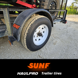 SunF Trailer Tire 8 PR Tubeless Haulpro (set of 2) SUNF