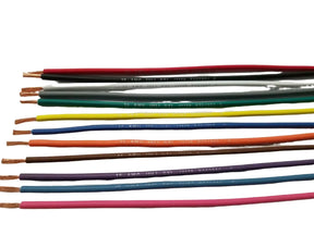 AUTOMOTIVE WIRE 12 AWG HIGH TEMP GXL 12 COLORS LEGEND PRINT CHOOSE YOUR LENGTH AC/DC WIRE AND SUPPLY
