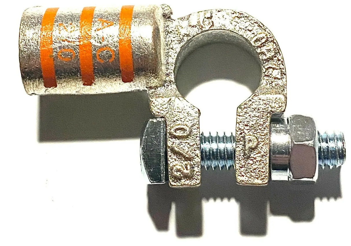 Battery Cable Ends Copper Top Post 90 DEG Terminal Connectors 2 GAUGE THUR 4/0 ac/dc wire and supply