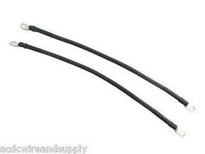 # 2 Awg HD Golf Cart Battery Cable (2-16" Black) E-Z-GO Jumper Cables U.S.A MADE AC DC WIRE AND SUPPLY