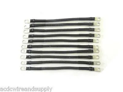 2 Awg HD Golf Cart Battery Cable (10-16" Black) E-Z-GO Jumper Cables U.S.A MADE AC DC WIRE AND SUPPLY