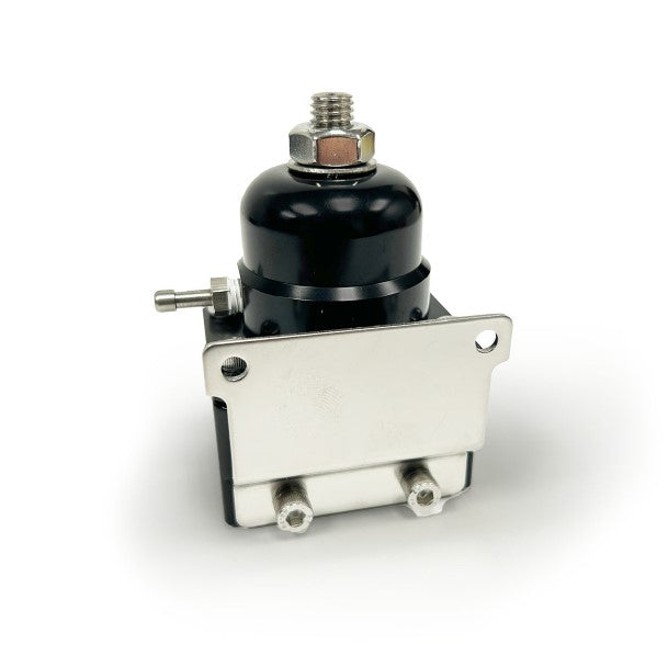 EFI Billet Aluminum Fuel Pressure Bypass Regulator - 40-75 PSI and -10AN ORB - Black