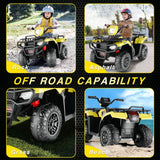 Electric 4-Wheeler Quad for Kids - 12V Battery Powered Ride-On with Dual Speeds