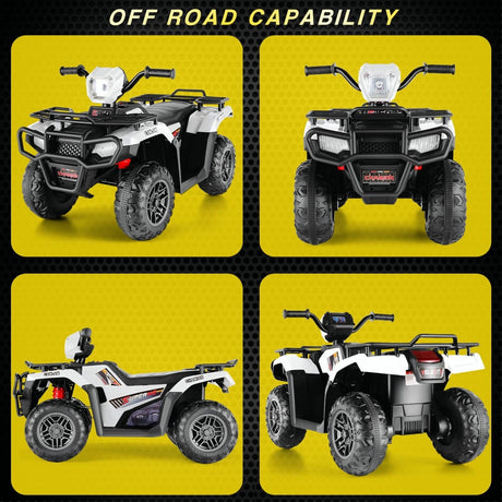 Electric 4-Wheeler Quad for Kids - 12V Battery Powered Ride-On with Dual Speeds