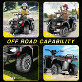 Electric 4-Wheeler Quad for Kids - 12V Battery Powered Ride-On with Dual Speeds
