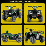 Electric 4-Wheeler Quad Car for Kids with MP3 & Light - 12V Battery Powered