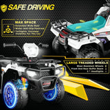 Electric 4-Wheeler Quad Car for Kids with MP3 & Light - 12V Battery Powered