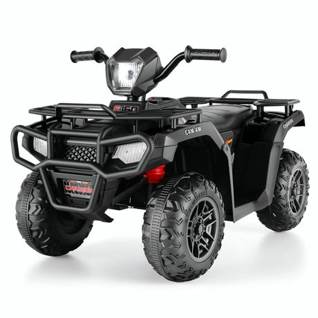 Electric 4-Wheeler Quad Car for Kids with MP3 & Light - 12V Battery Powered