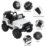 Electric 12V Kids Ride On Car with Remote Control and LED Lights - Perfect Gift for Little Drivers!