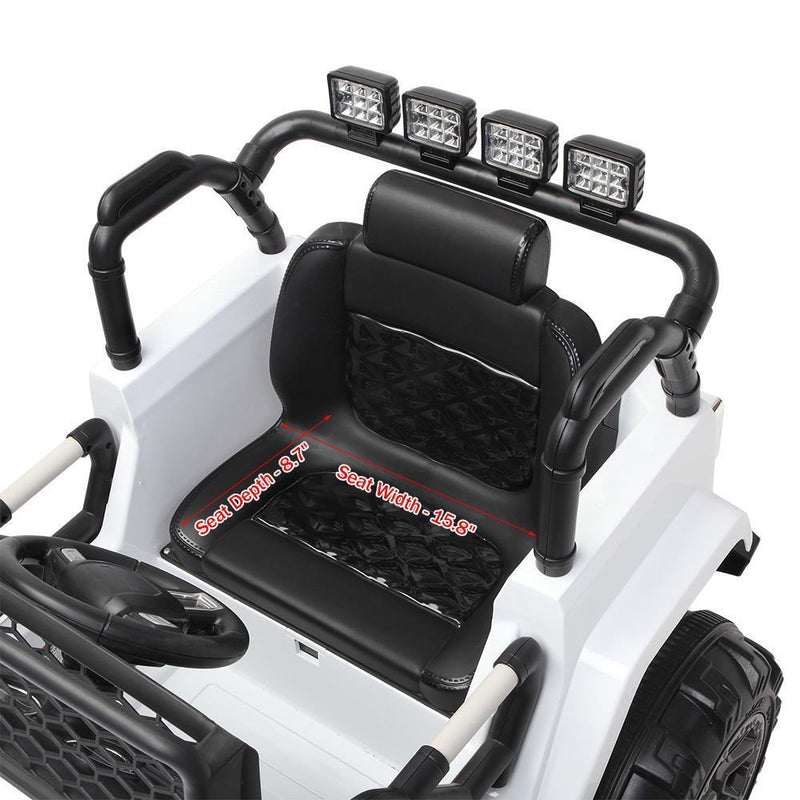 Electric 12V Kids Ride On Car with Remote Control and LED Lights - Perfect Gift for Little Drivers!