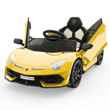 Electric 12V Kids Ride-On Sports Car with LED Remote Control
