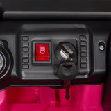 Electric 12V Pink Kids Ride On Jeep with USB, LED, Bluetooth, and RC Control