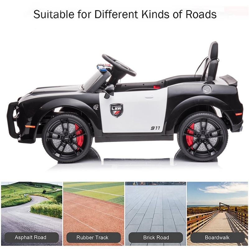 Electric 12V Police Car for Kids with Remote Control - Fun and Safe Ride-On Toy