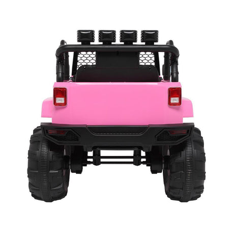 Electric 12V Rechargeable Truck Car with 4 Pink Wheels and 3.7mph Max Speed