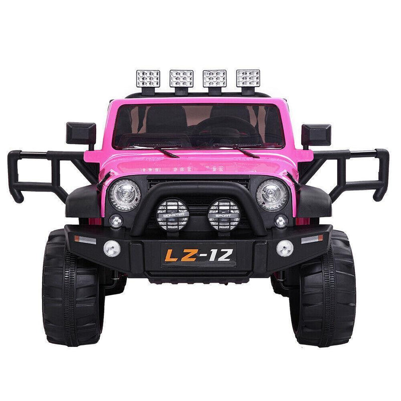 Electric 12V Ride-On Toy Car for Kids with Remote Control - 3 Speeds, Pink