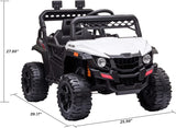 Electric 2-Seater Jeep for Kids with MP3 and LED Lights - 12V Battery Powered for Safe Fun!