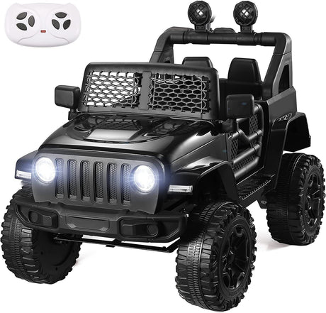 12V Electric Kids Ride-On Jeep with MP3, LED Lights, and Remote Control - 2 Seater Model