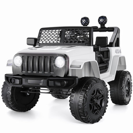 12V Electric Ride On Truck for Kids with 3 Speeds, Lights, Music, and Remote Control
