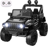 12V Electric Kids Ride on Truck with Remote Control, LED Lights, and Music