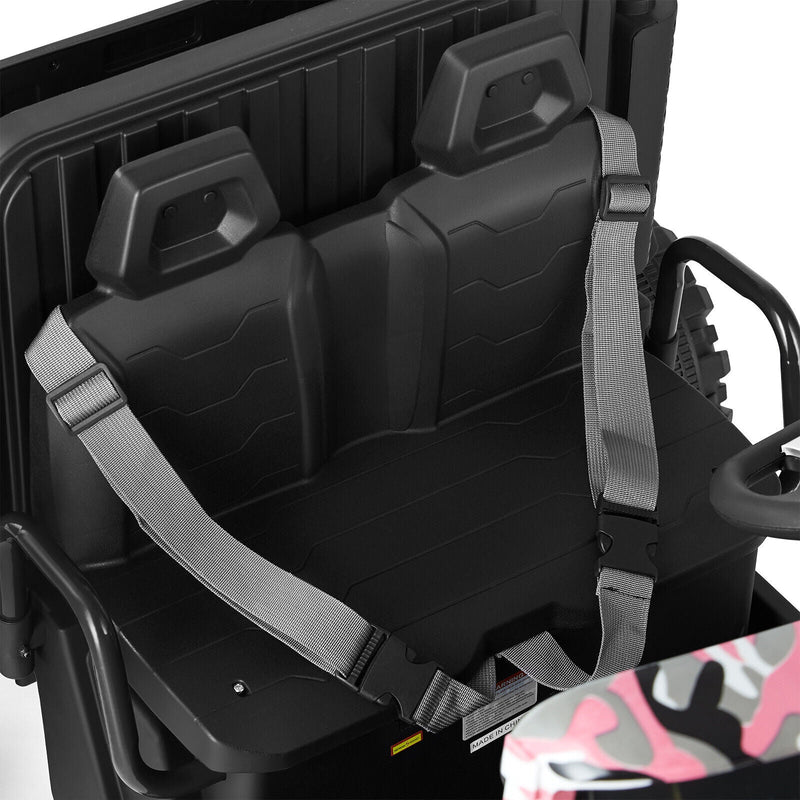 New Pink Camo 24V Battery Kids Ride On Truck with Trailer and Remote Control