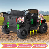 24V Battery-Powered Kids Ride On Truck with 3 Speeds and Remote Control - Camo Pink