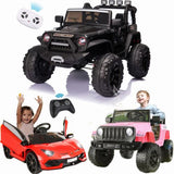 Electric 2-Seater Ride-On Truck for Kids with MP3 Player - 12V/24V Battery Powered