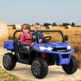 Electric 2 Seater UTV Dump Truck with Remote Control and Functional Dump Bed