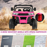 Electric 24V Battery-Powered 2-Seat Dump Truck Ride-On Toy for Kids with 6 Wheels - Perfect Gift!
