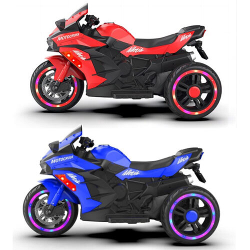 Electric 3-Wheel Motorbike for Kids with Rechargeable 12V Battery