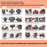 Electric 3-Wheel Motorbike for Kids with Rechargeable 12V Battery