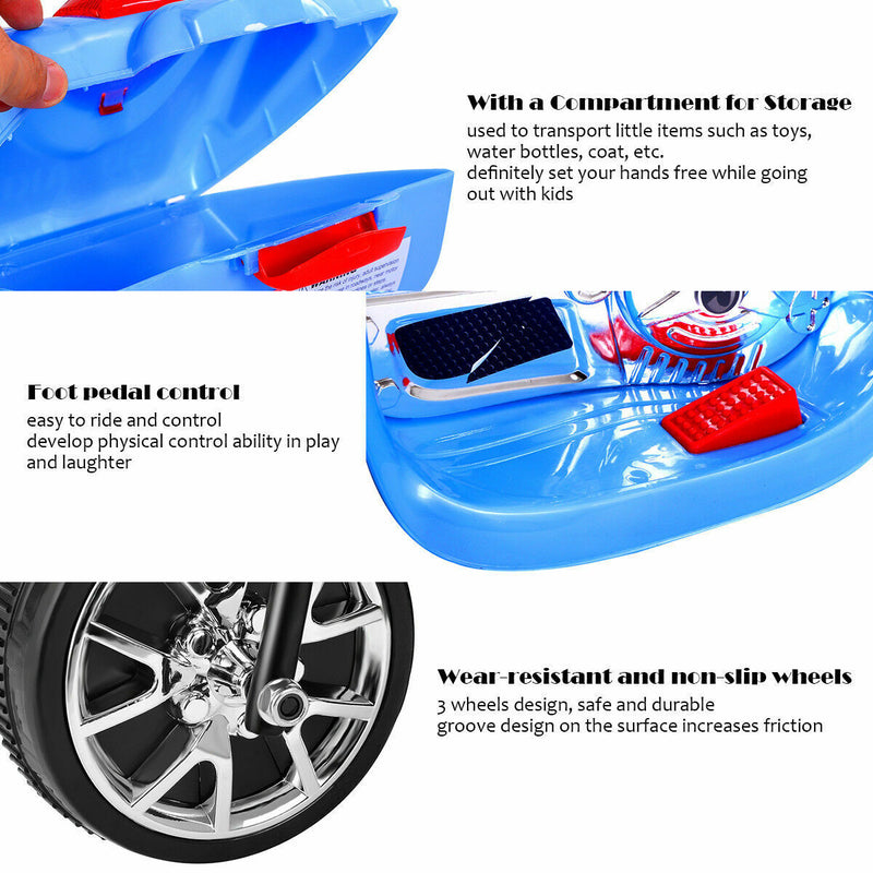 Electric 3-Wheel Motorcycle for Kids - Battery-Powered Outdoor Toy Bike