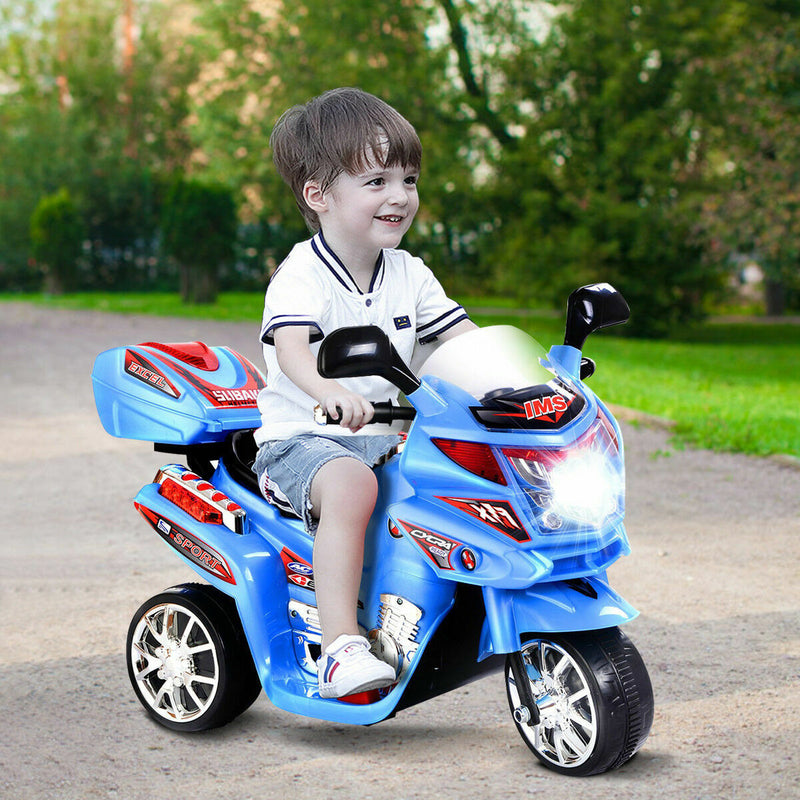 Electric 3-Wheel Motorcycle for Kids - Battery-Powered Outdoor Toy Bike