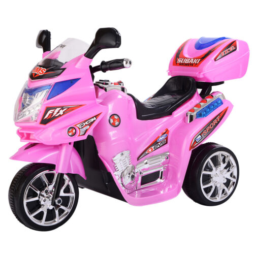 Electric 3-Wheel Ride On Motorcycle for Kids - 6V Battery Powered Bicycle for Christmas Fun