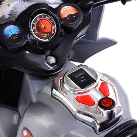 Electric 3-Wheel Ride On Motorcycle for Kids - Gray