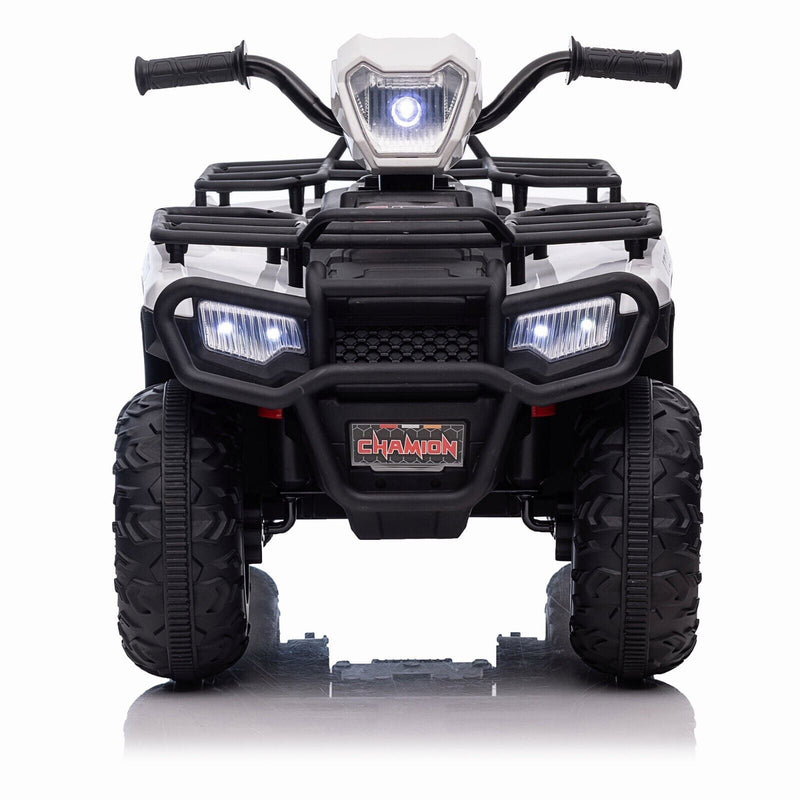 Electric 4-Wheeler ATV Quad for Kids with LED Lights, MP3 Player, and USB Port