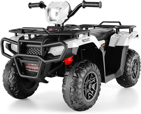 Electric 4-Wheeler ATV Quad for Kids with LED Lights, USB and AUX Port