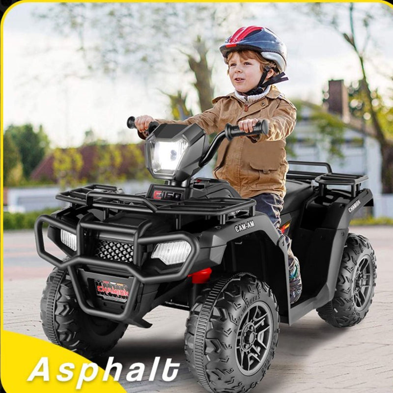 Electric ATV 4-Wheeler for Kids with USB and AUX Ports - 12V Battery Powered Ride-On Car