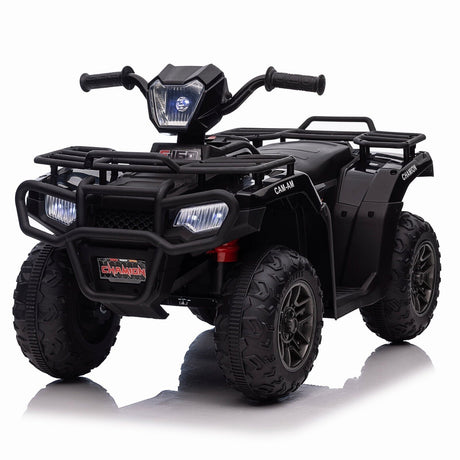 Electric 4-Wheeler ATV Quad for Kids with LED Lights, USB and MP3 Player - Suitable for Boys and Girls Aged 07