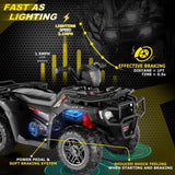 Electric 4-Wheeler ATV Quad for Kids with LED Lights, USB and MP3 Player - Suitable for Boys and Girls Aged 07