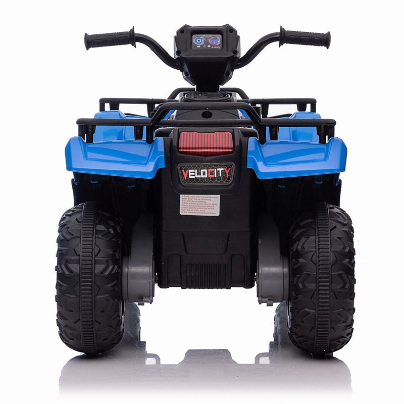 Electric 4-Wheeler ATV Quad for Kids with LED Lights, USB and MP3 Player - Suitable for Boys and Girls Aged 07