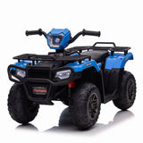 Electric 4-Wheeler ATV Quad for Kids with LED Lights, USB and MP3 Player - Suitable for Boys and Girls Alike!