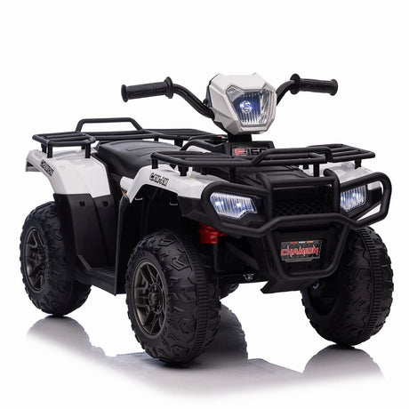 Electric 4-Wheeler ATV Quad for Kids with LED Lights, USB and MP3 Player - Suitable for Boys and Girls Alike!