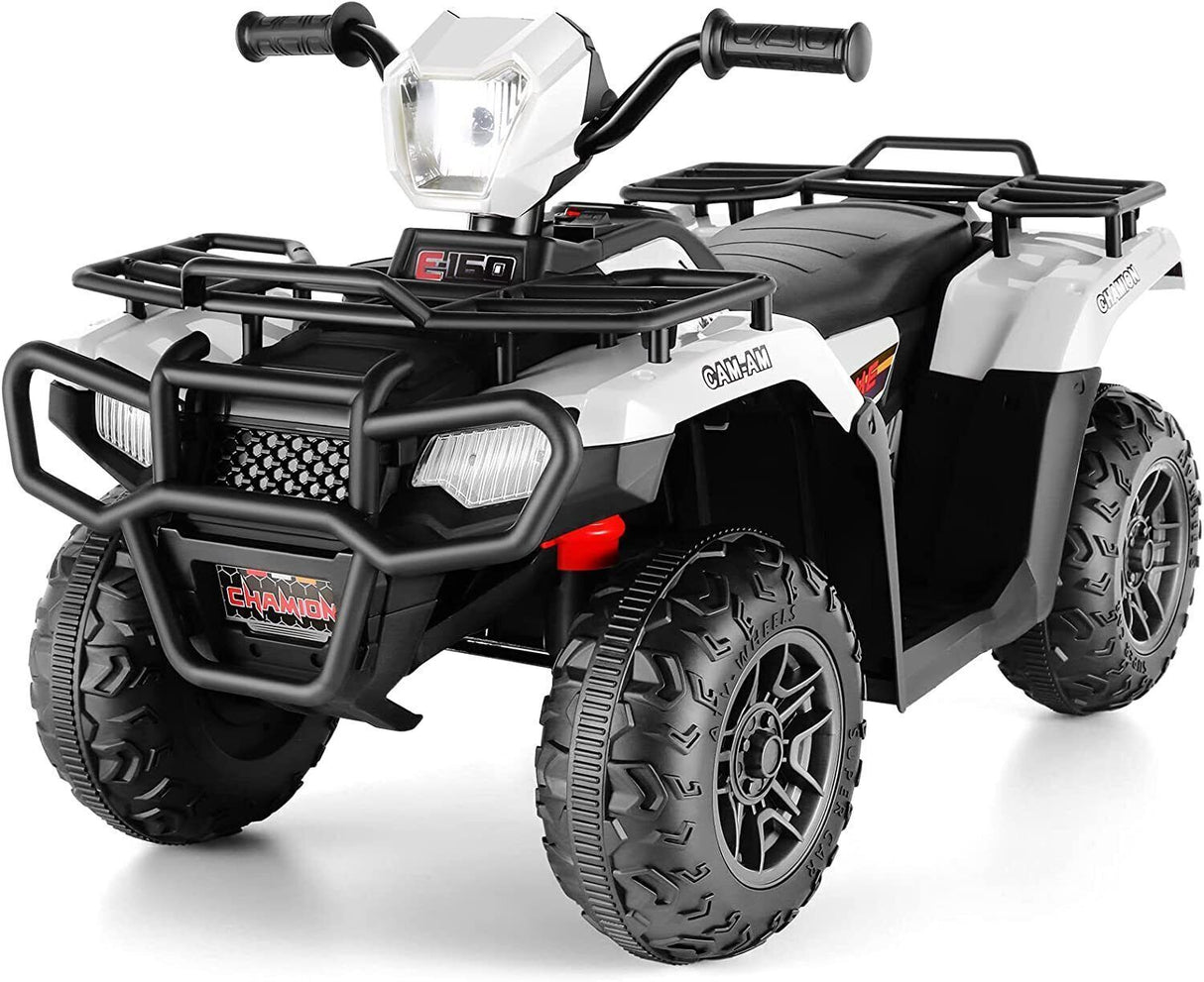 Electric 4-Wheeler ATV Quad for Kids with LED Lights, USB and MP3 Player - Suitable for Girls and Boys