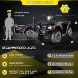 Electric 4-Wheeler ATV Quad for Kids with LED Lights, USB and MP3 Player - Suitable for Boys and Girls Aged 17 Months and Up
