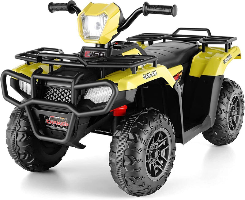 Electric 4-Wheeler ATV Quad for Kids with LED Lights, USB and MP3 Player - Suitable for Girls and Boys Aged 13 and Under