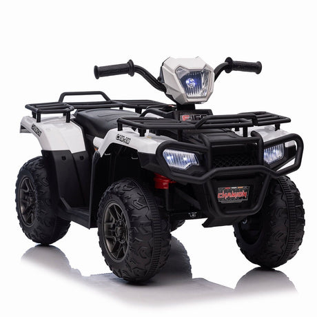 12V Kids Electric ATV Quad with LED, MP3, and USB - Fun 4-Wheeler Car Toy