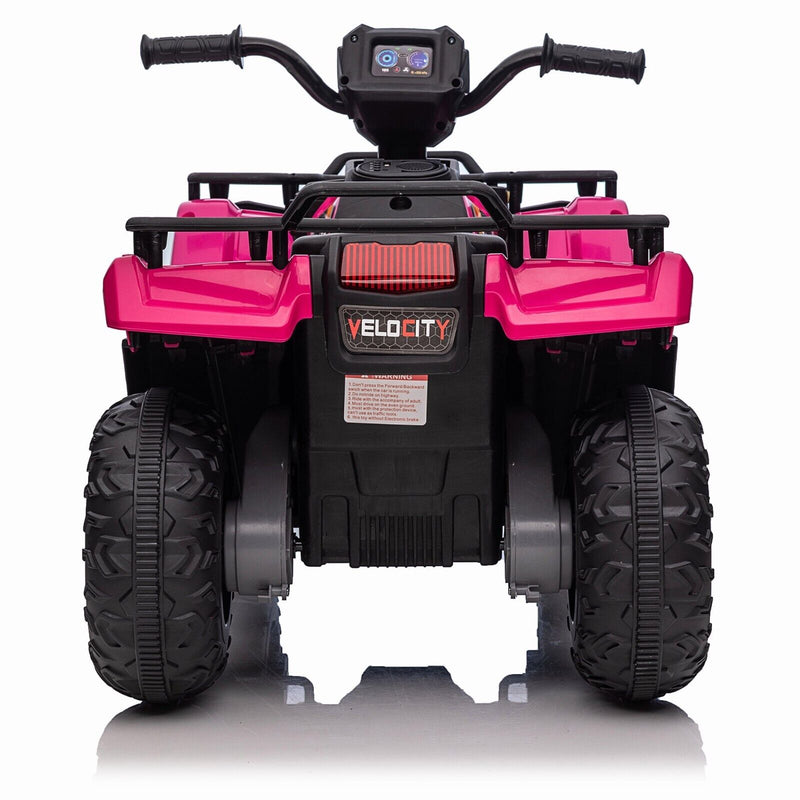 Kids Electric ATV with AUX and USB, 4-Wheeler Ride-On Car for Children - 12V