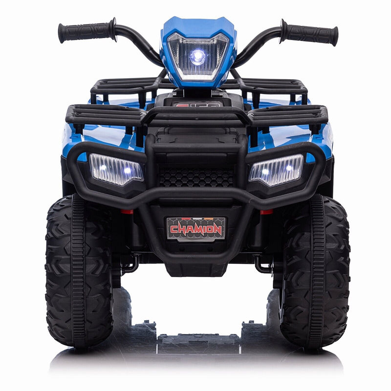 Electric 4-Wheeler ATV Quad for Kids with LED Lights, AUX Port, and USB