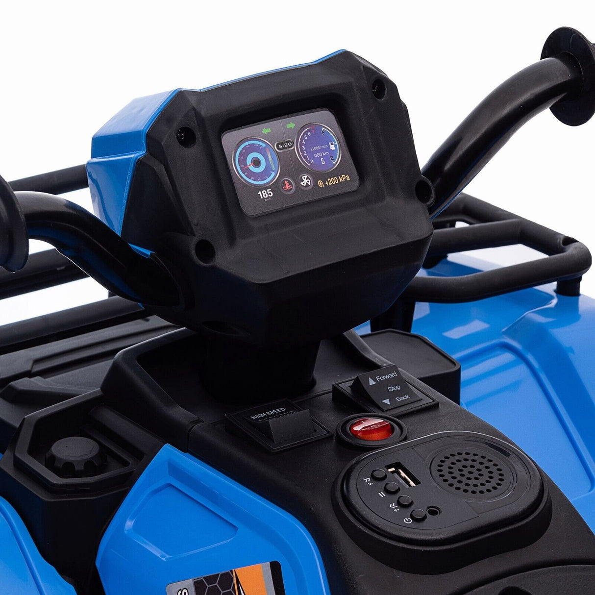 Electric 4-Wheeler ATV Quad for Kids with LED Lights, AUX Port, and USB
