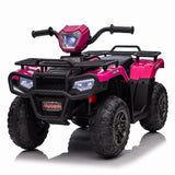 Electric 4-Wheeler ATV Quad for Kids with LED Lights, AUX Port, and USB
